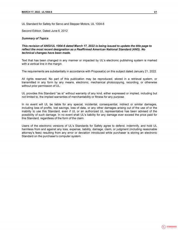 UL 1004-6 PDF UL 1004-6 PDF
